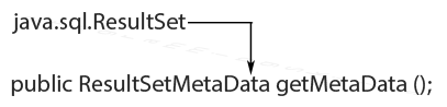 Result set metadata